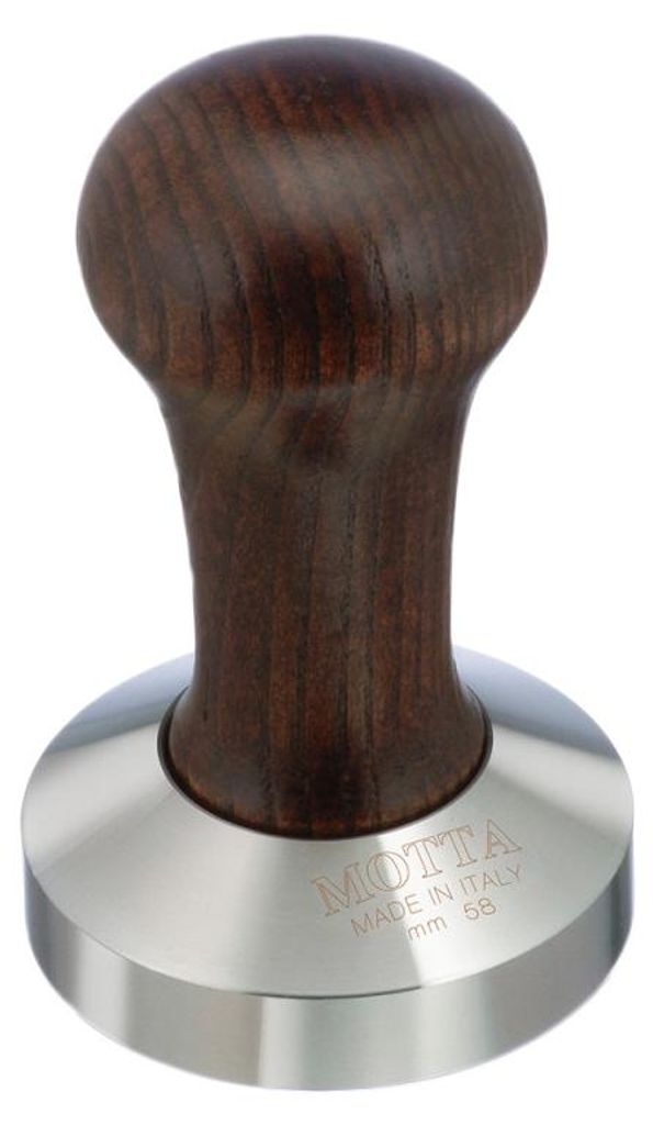 Motta Tamper mit Holzgriff und Edelstahl-Basis, 58 mm Produktbild 