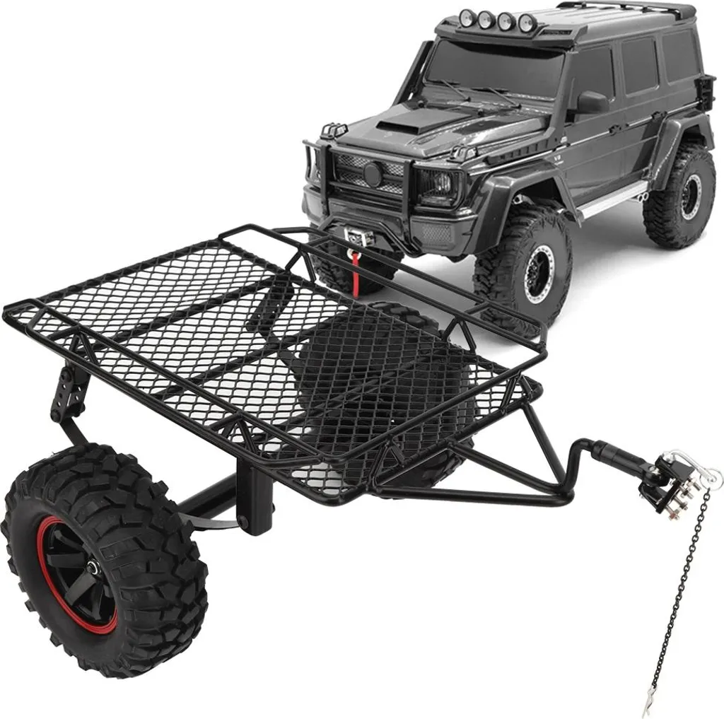 Trémie de remorque métallique ultra résistante pour Crawler RC 1/10 - 5
