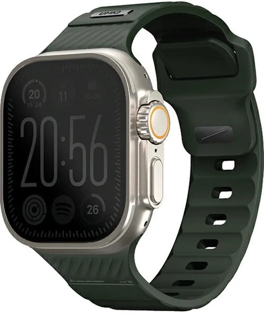 UNIQ Stride Cinturino Apple Watch FKM Moss Green 49/45/44/42mm Sport
