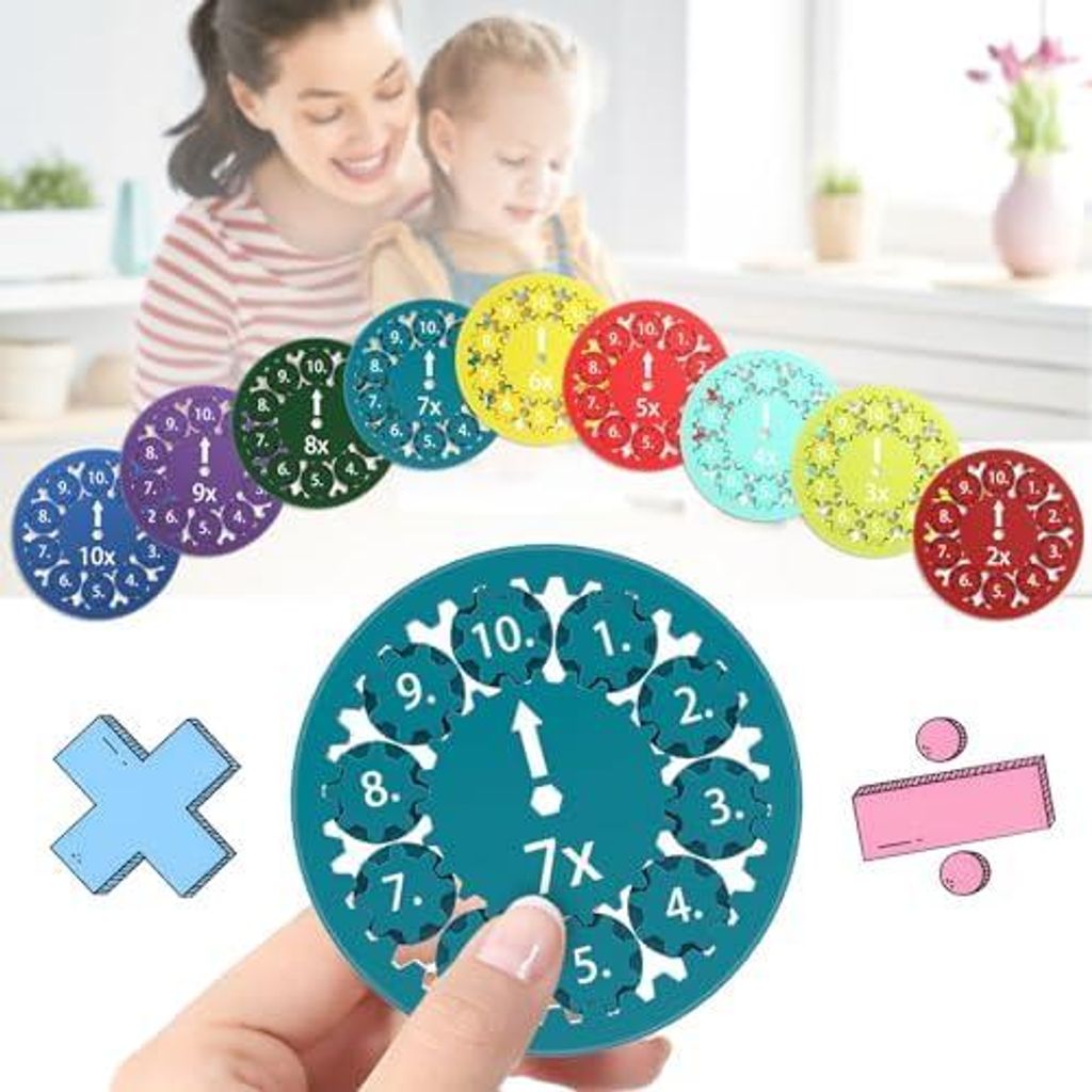 Mathe Fidget Spinner (9 Stück), Fidget Toys Kinder ab 1. Produktbild 