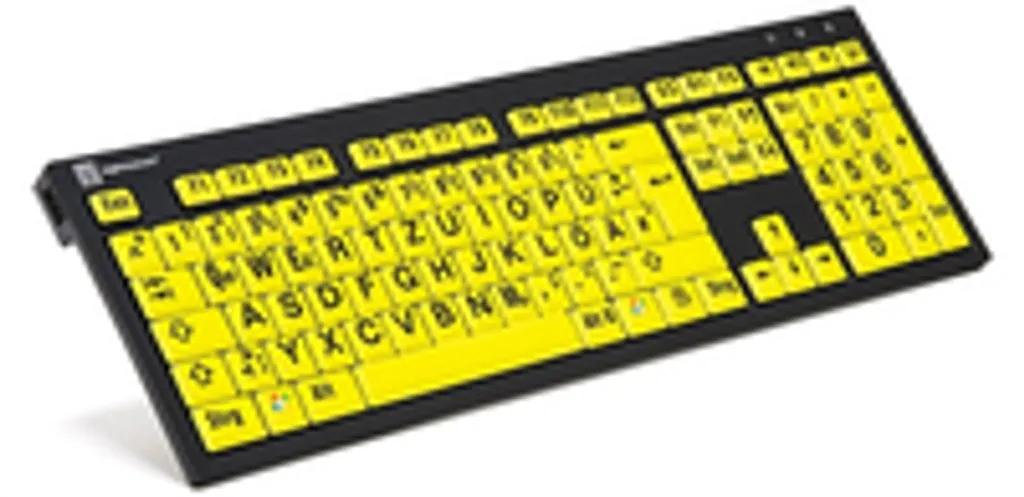 Clavier PC à Grandes Lettres LogicKeyboard XL Print Slim Line NERO USB