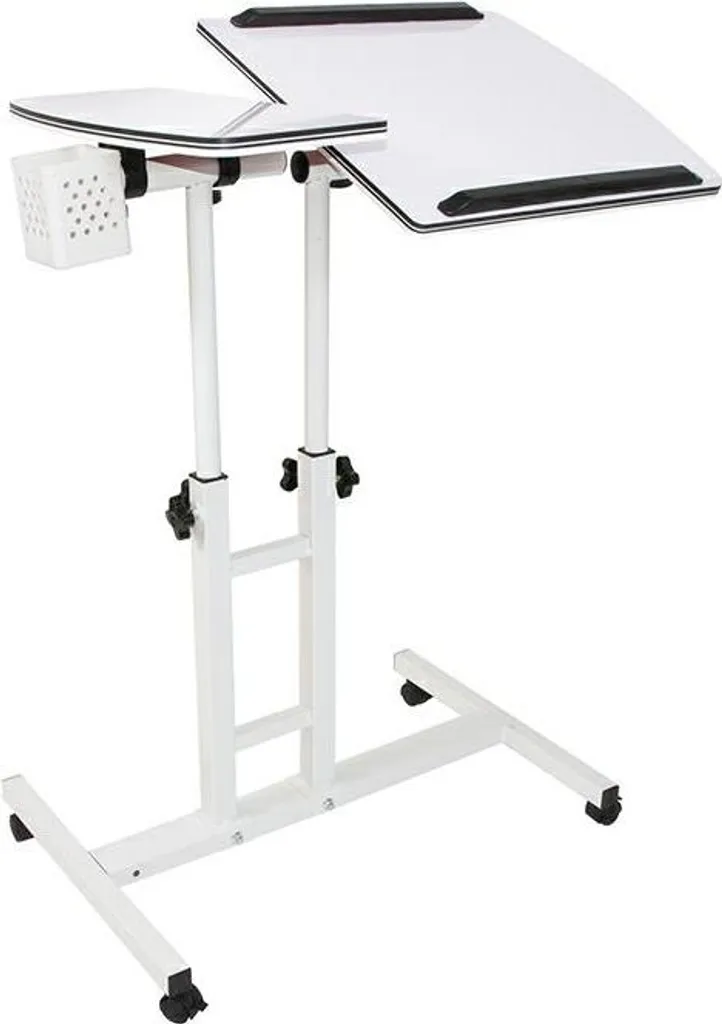 Tablette Portable Gotel K672G2 avec Plateau Large et Roulettes de Frein