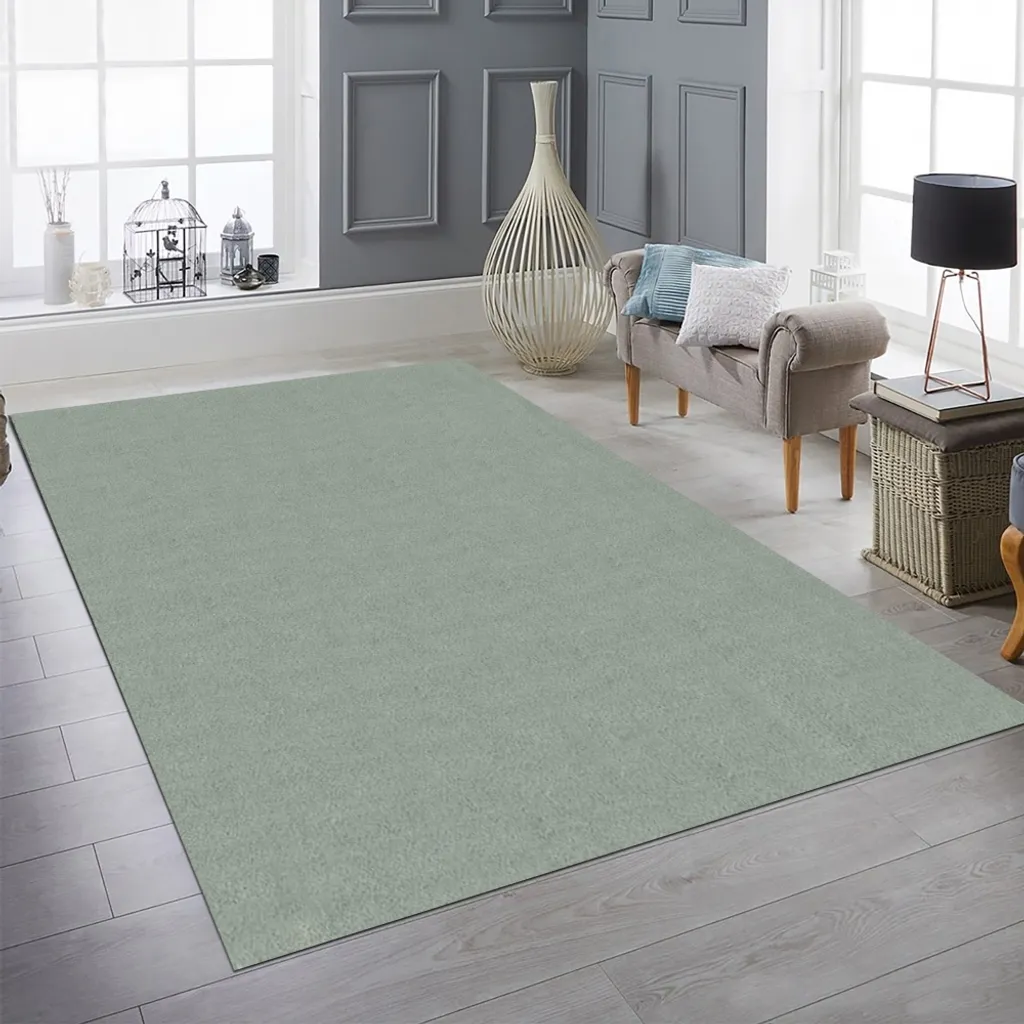 Tapis vert entretien facile 200x280 cm - Fibre moderne haute qualité