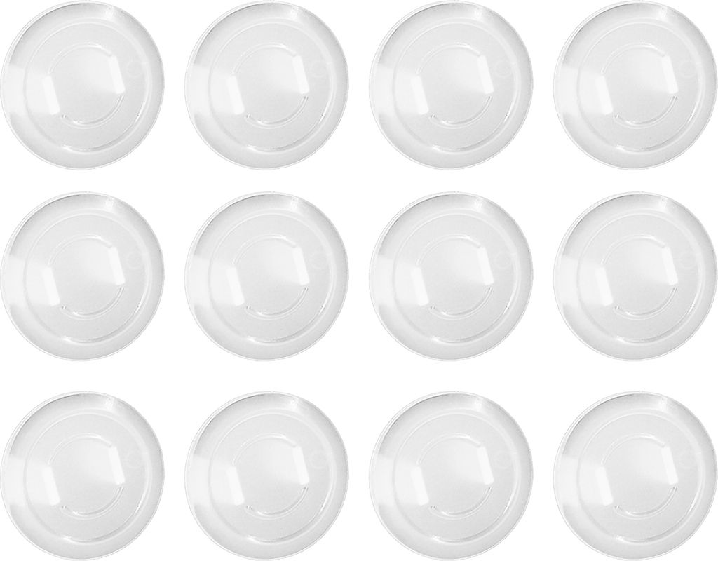 12pcs Anti Electric Stoßdämpfer -Stecker Deckungen isolierter Kunststoffbabyschutz -Elektroauslassabdeckung für Kinder-Transparent