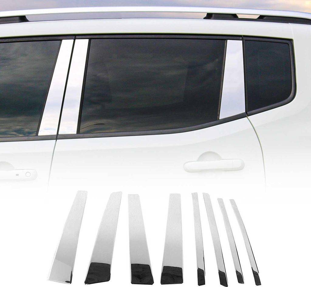 B-Säule Türsäulen Verkleidung für Suzuki Grand Vitara 2005-2015 Edelstahl 8tlg