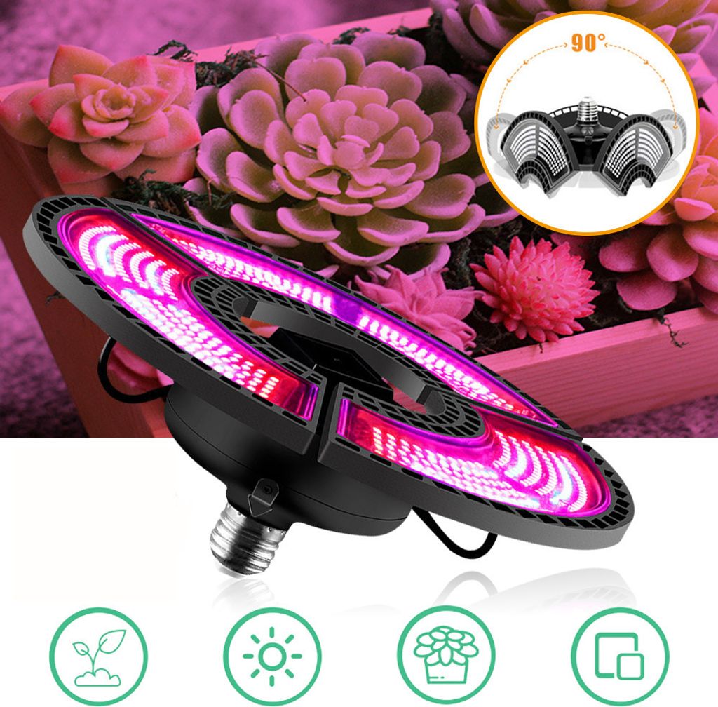 LED Pflanzenlampe Vollspektrum 300W Faltbar, LED Grow Lampe Produktbild 9