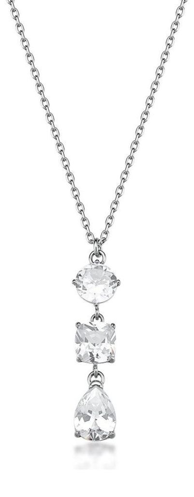 Elegante Damenhalskette mit klaren Zirkonen Dreaming BIG01