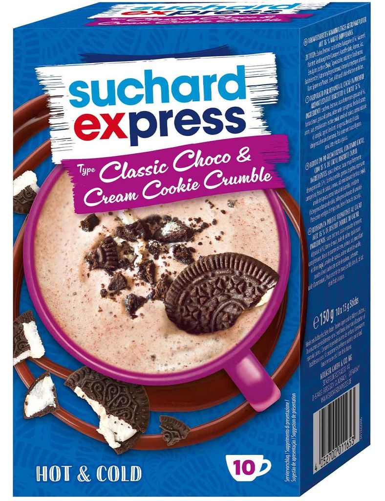 Suchard Express Sticks Type Classic Choco & Cream Cookie Produktbild 
