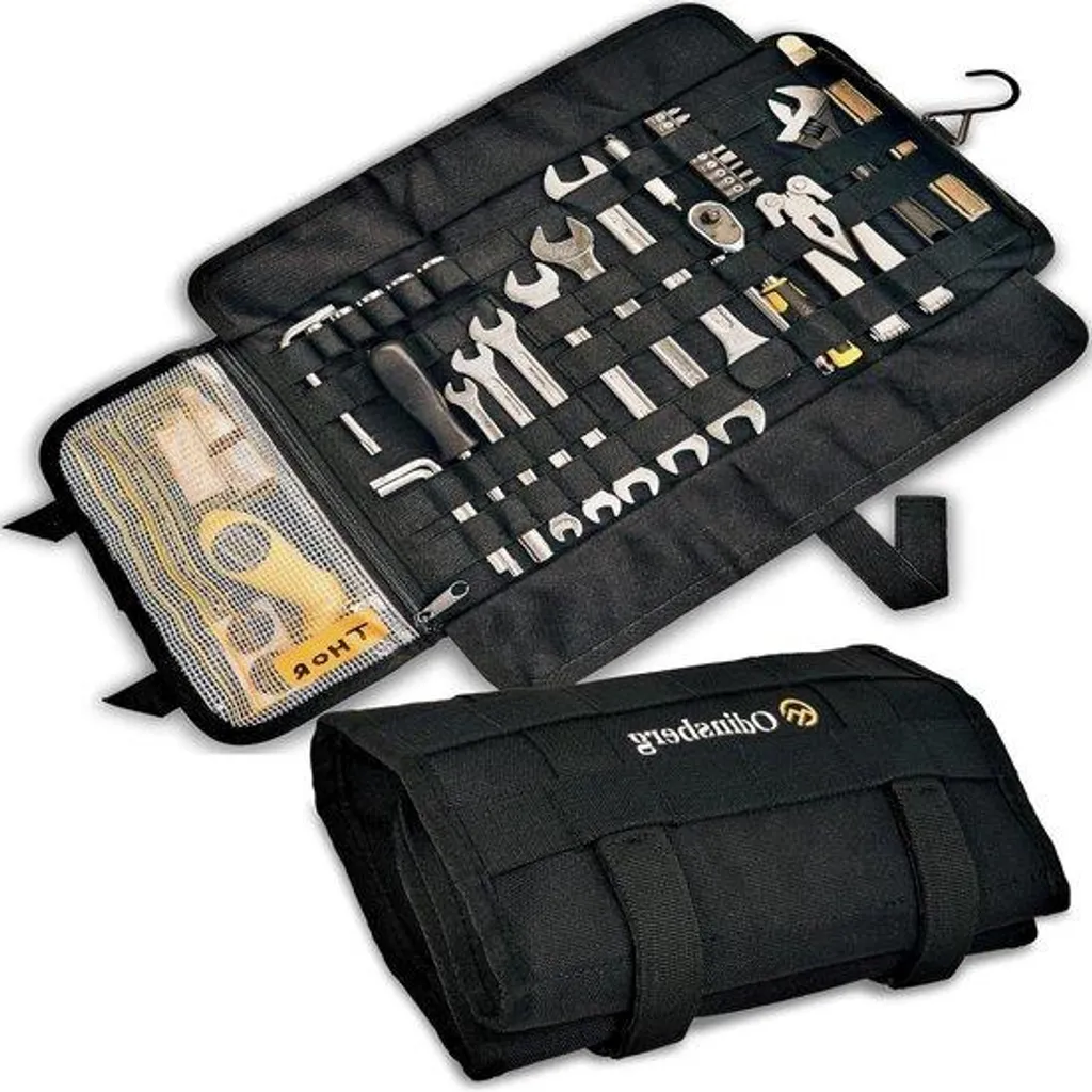 Sac à outils pour moto 56 boucles élastiques et système MOLLE - Pro