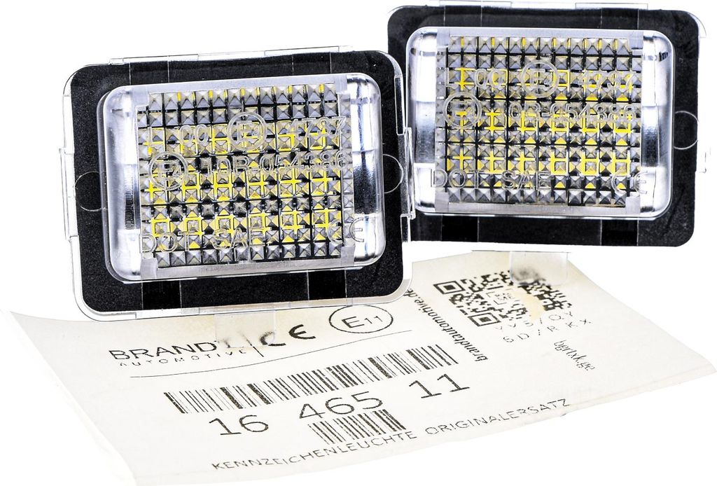 BRANDT AUTOMOTIVE Kennzeichenleuchten LED kompatibel mit Mercedes Benz S-Klasse W221 W222 V222 X222 SL R231 C-Klasse W204 S204 C204 W205 Kennzeiche...