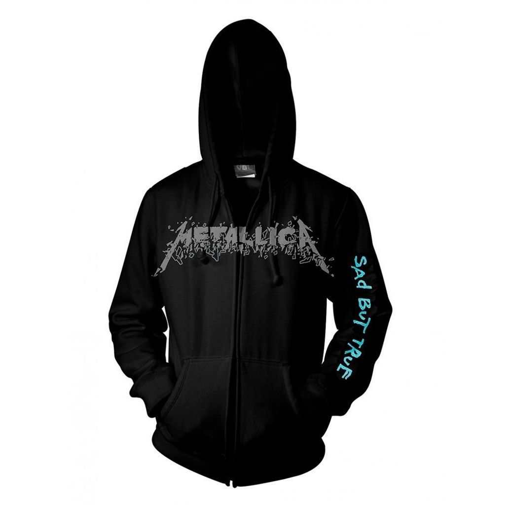 Metallica - "Sad But True" Hoodie mit durchgehendem Reißverschluss für Herren/Damen Uni PH3051 (M) (Schwarz)