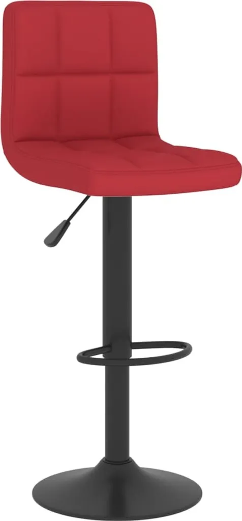 Crea il Tuo Angolo Bar con SYFAX™ - Sgabello Rosso Vino in Tessuto