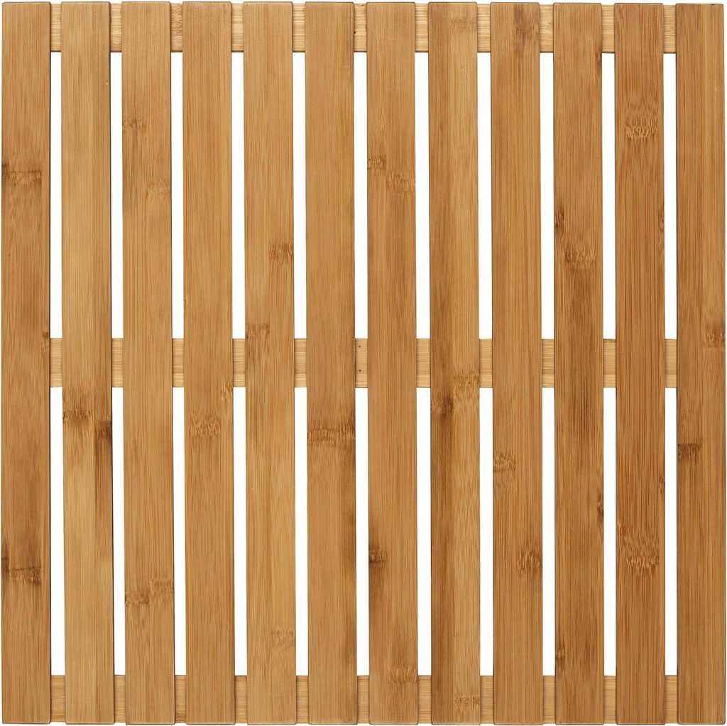 WENKO Baderost Indoor Outdoor Bambus Vorleger 50x50 cm Produktbild