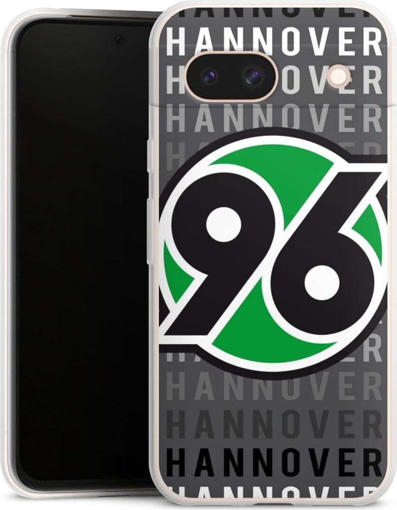 DeinDesign Slim Hülle für Google Pixel 8a Silikon Case Ultra Dünn Handyhülle H96 Hannover 96 Offizielles Lizenzprodukt