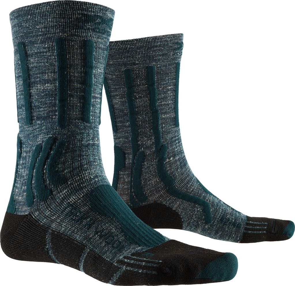 X-SOCKS Trek X Linen Trekkingsocken Uni forest green/opal black 39-41