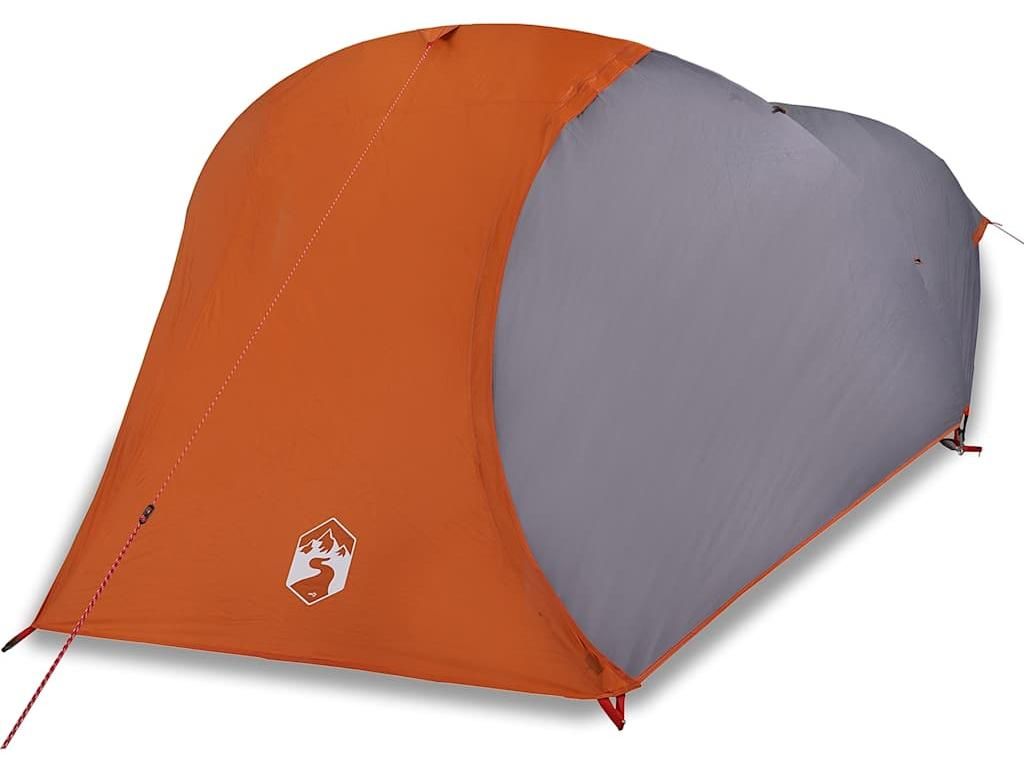 vidaXL Tenda da campeggio a cupola 4 persone Grigio e Immagine del prodotto 