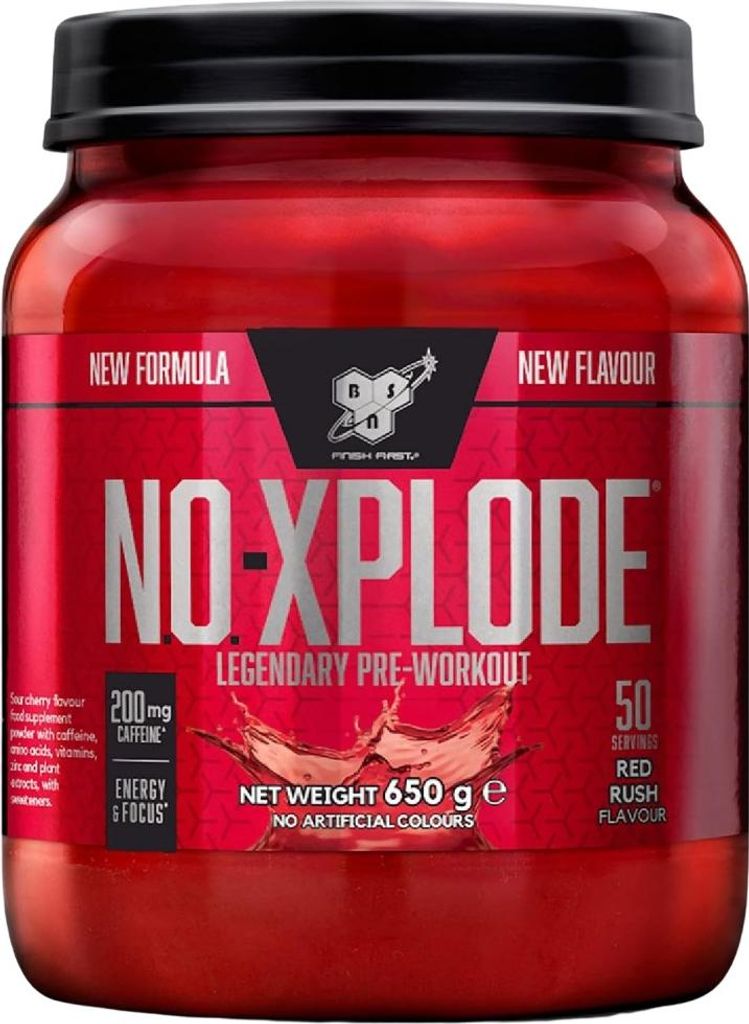 PreWorkout - BSN - No-Xplode (650g) - Saveur Red Rush Image du produit 