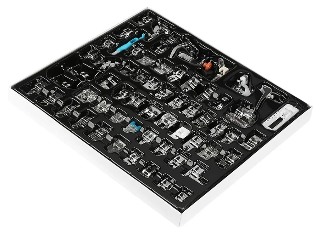 Ensemble de 62 accessoires couture pied-de-biche universel machine