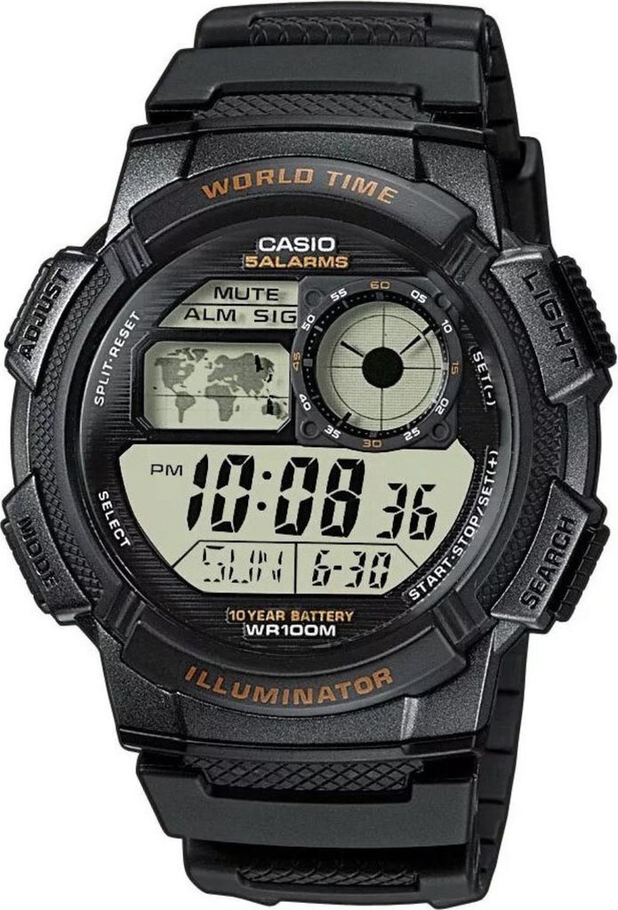 Casio Collection AE-1000W-1AVDF Herrenuhr Chronograph Produktbild 