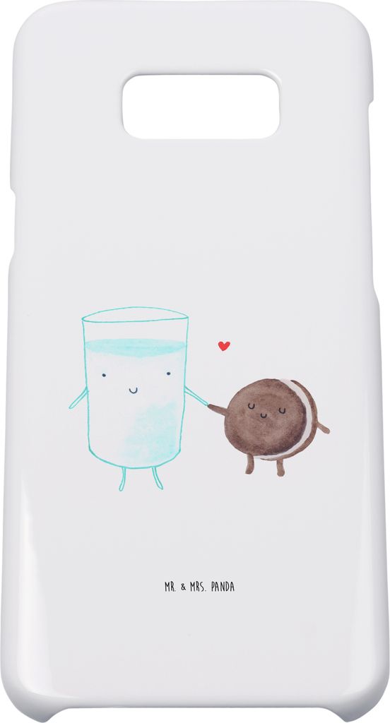 Mr. & Mrs. Panda Samsung Galaxy S8 plus Handyhülle Milch Keks - Weiß - Geschenk, Cookie, Kaffee, Lustige Sprüche, Hülle, Handy Case, Romantisch...