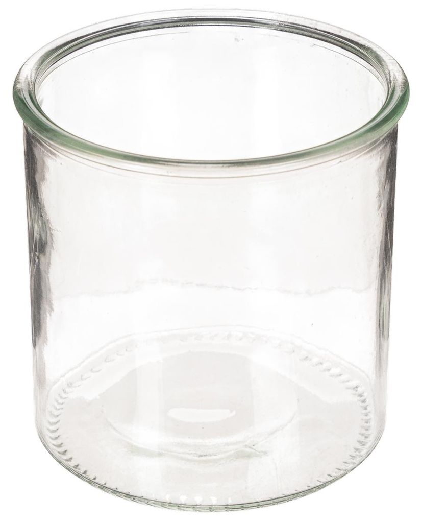Vielseitiges Glas-Windlicht für dekorative Arrangements und Produktbild 