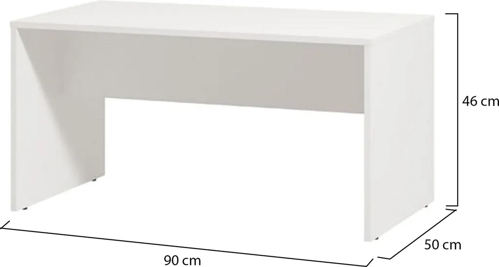 Table Basse Rectangulaire Blanche Formia 90 cm Meuble de Salon Chic - 3