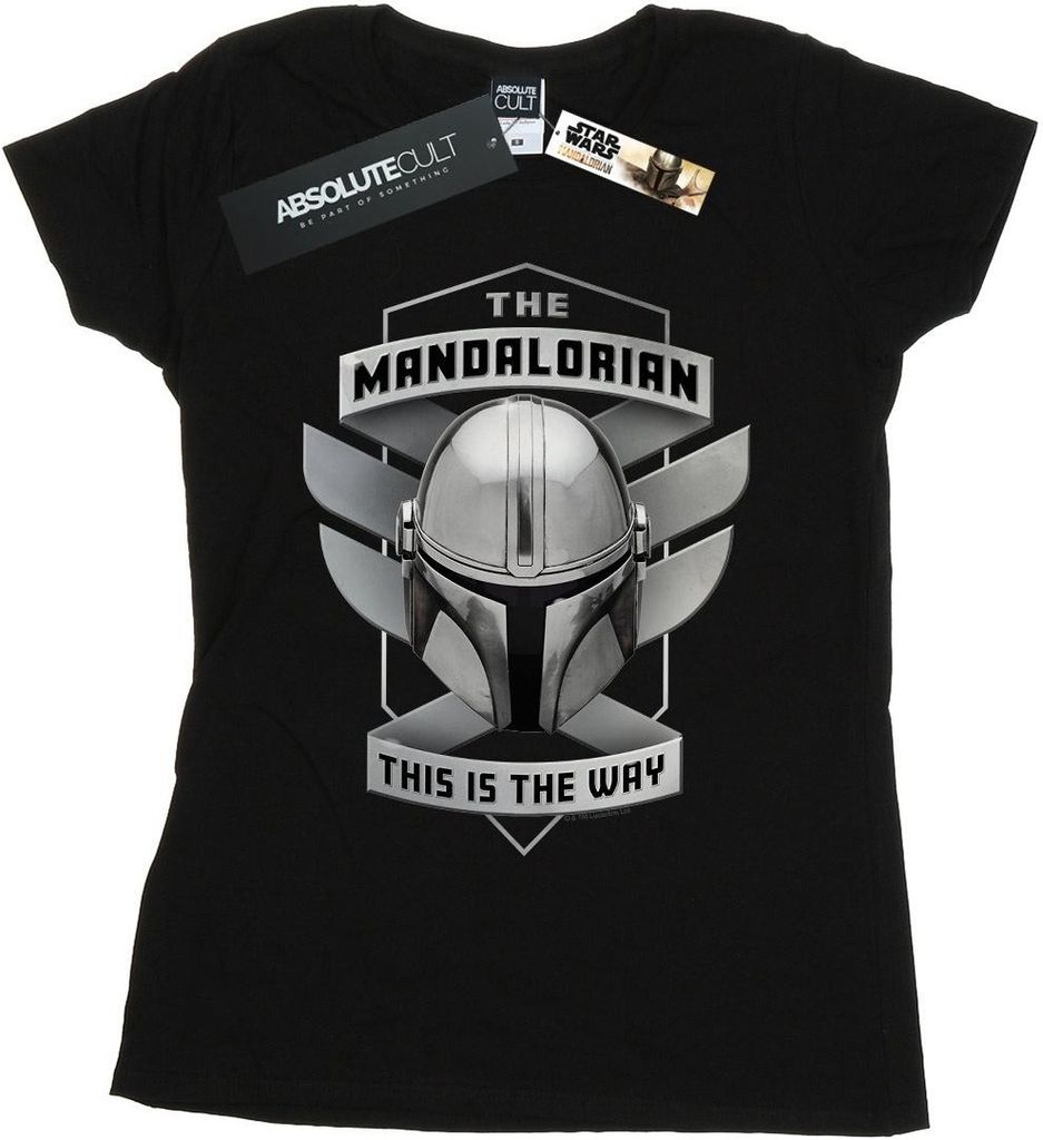 Star Wars - "The Mandalorian This Is The Way" T-Shirt für Damen BI43162 (S) (Schwarz)