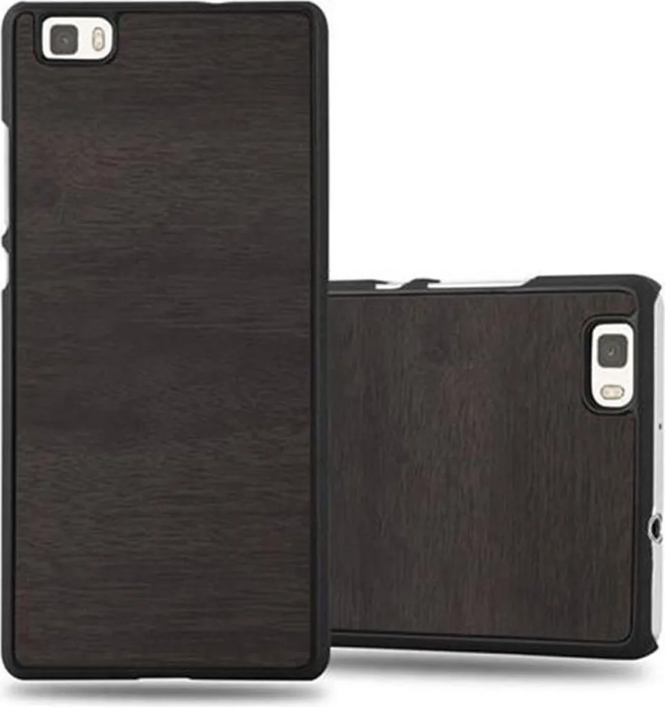 Cadorabo Custodia Huawei P8 Lite 2015 - Eleganza in Legno Nero