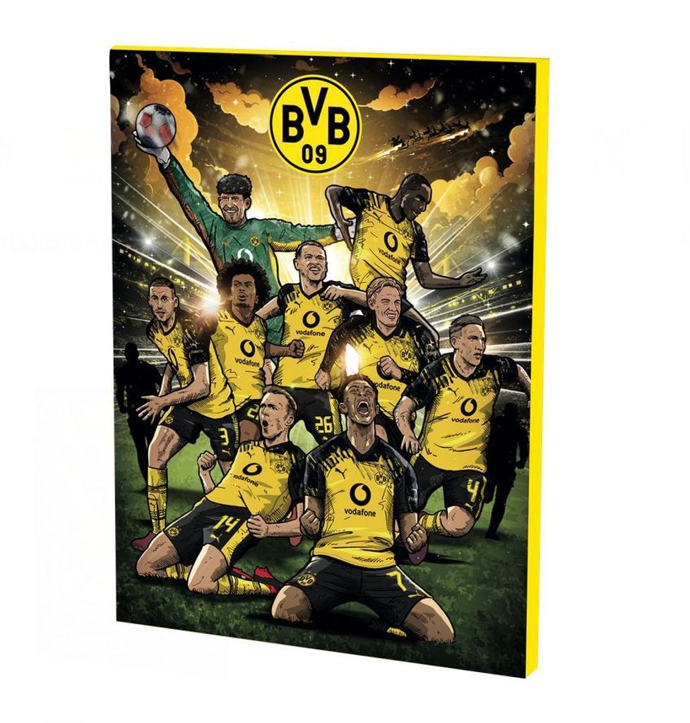 Borussia Dortmund BVB Weihnachtskalender Adventskalender Produktbild 