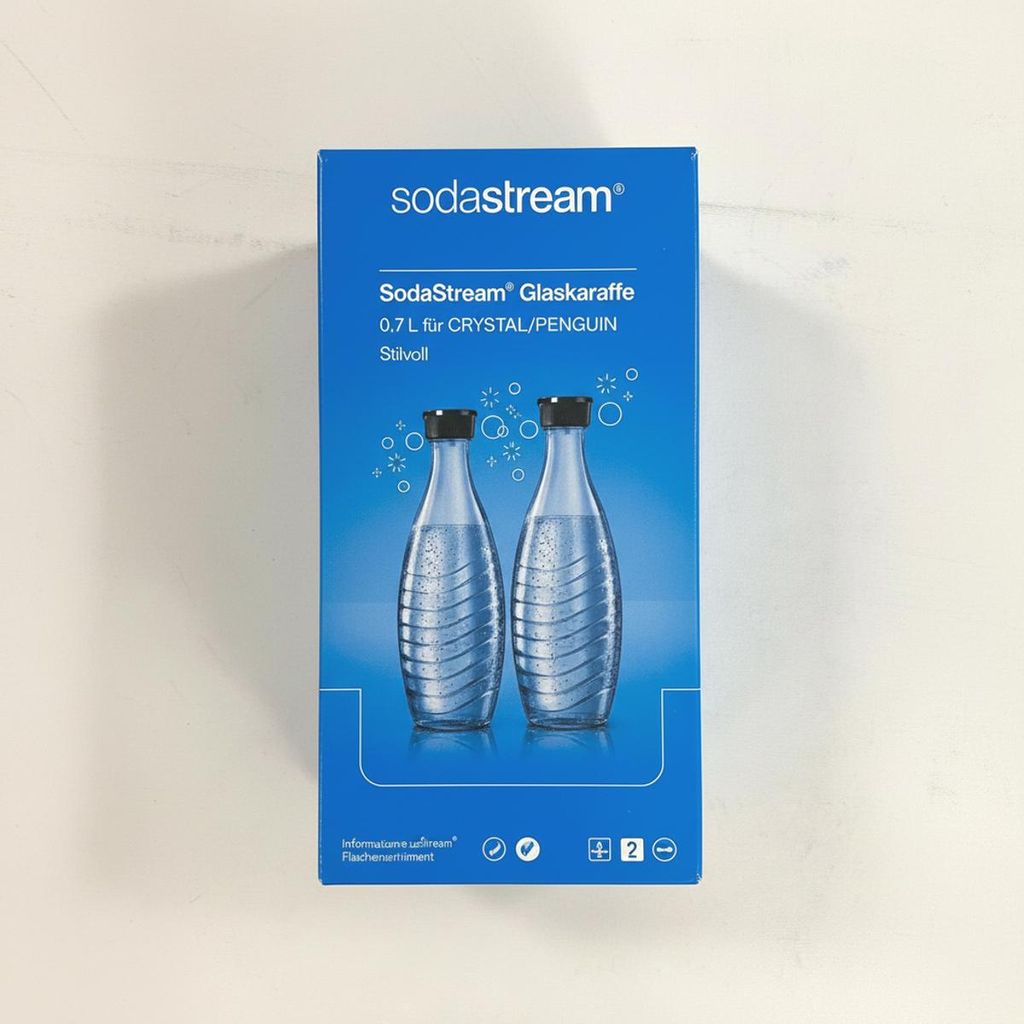 SodaStream Glaskaraffe 0,7L für Crystal & Penguin 2er-Pack
