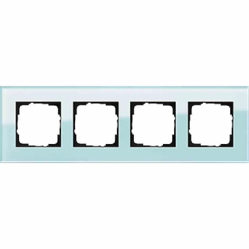 GIRA Cadre Quadruple Esprit Système 55 Menthe 021418 Finition Verre