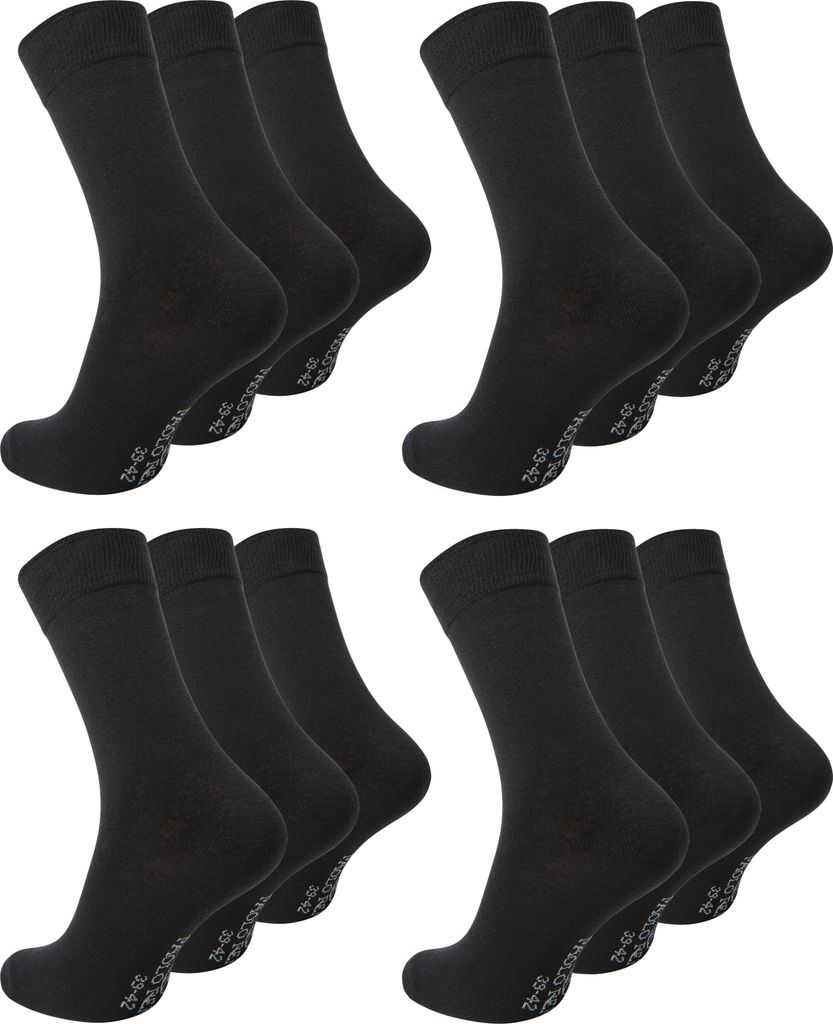 Paolo Renzo Business-Socken 12 Paar - Anzugssocken - Größe Produktbild 