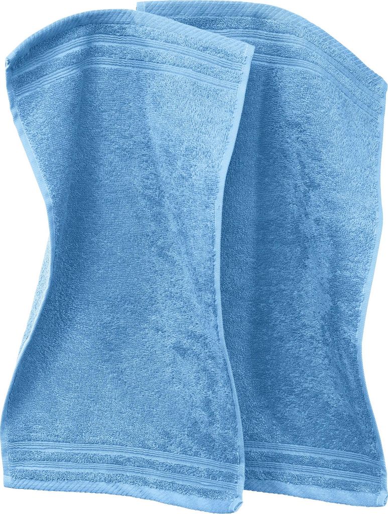 Erwin Müller Gästetuch Heidelberg" 2er-Pack hellblau 30x50 cm"