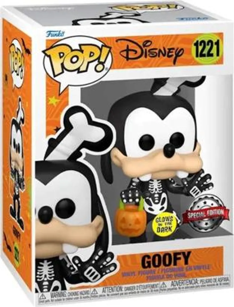 Figurine de collection Goofy Squelette Disney Pop phosphorescente