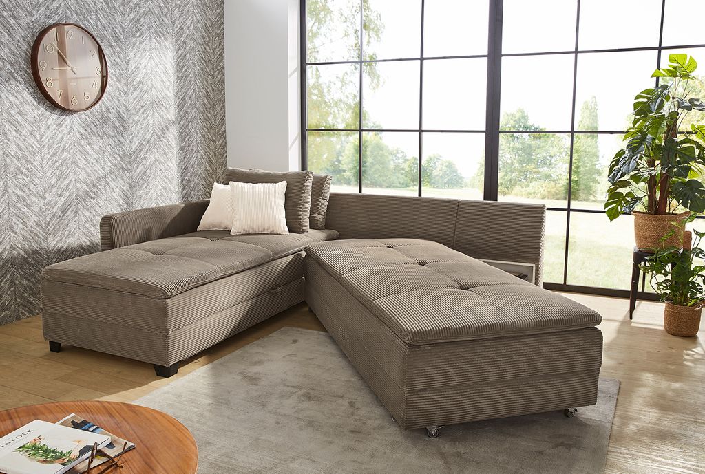 ECKSOFA-DAUERSCHLÄFER Doppelbett 306/223/95 cm Boxspring Produktbild 5