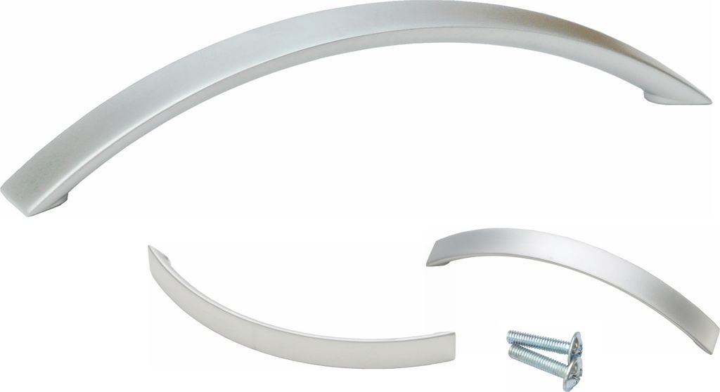 Möbelgriff Schrankgriff Dunrobim Chrom matt - 145 mm Produktbild 