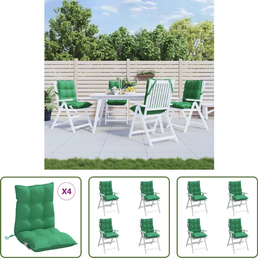 Offerta 4 Cuscini Verde Oxford The Living Store Schienale Basso