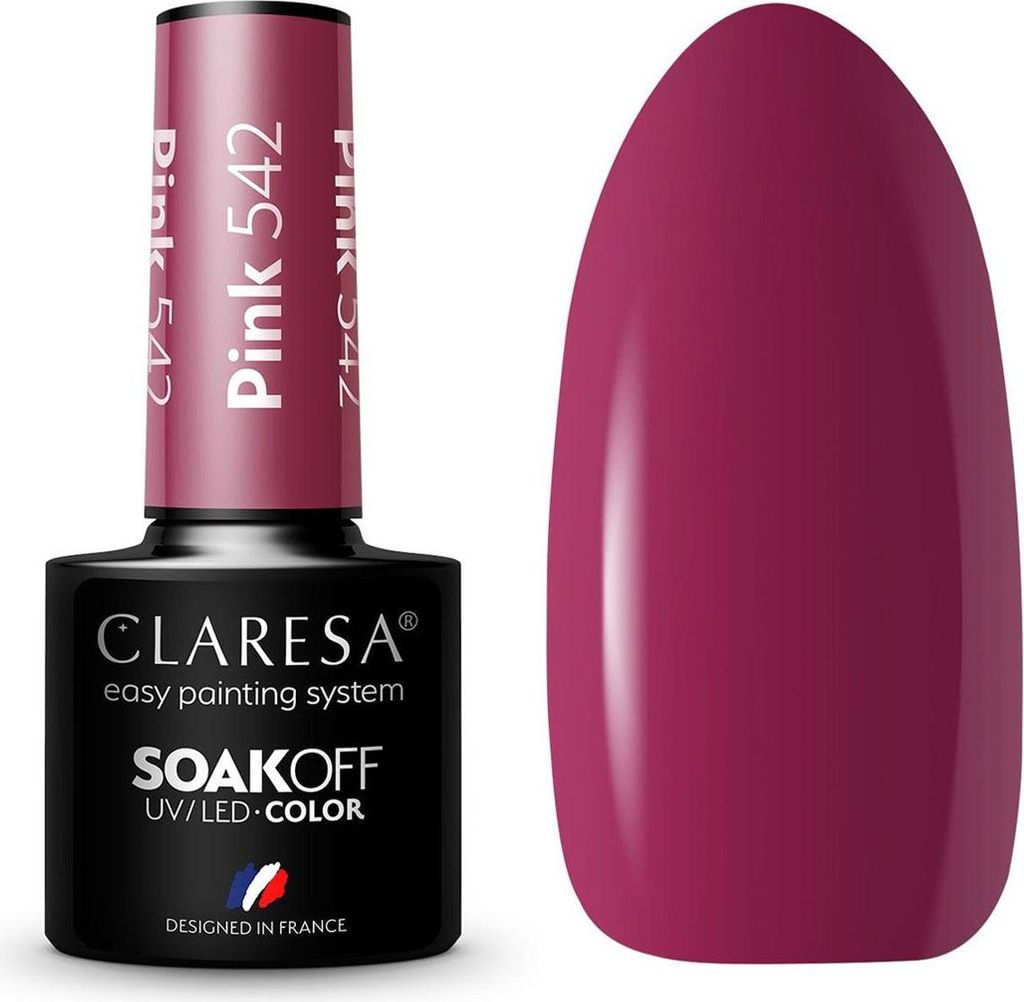 CLARESA Vernis hybride PINK 542 -5g Image du produit 
