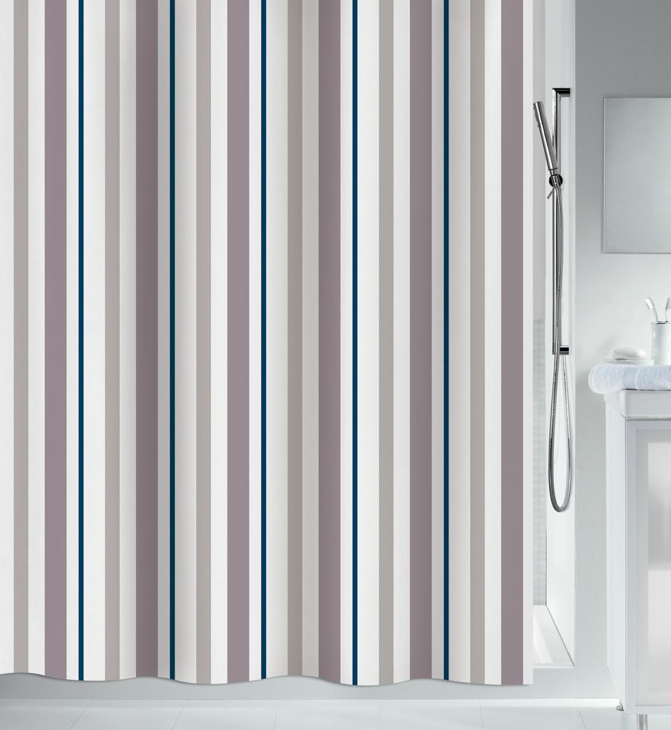 Duschvorhang spirella Biarritz beige 180 x 200 cm