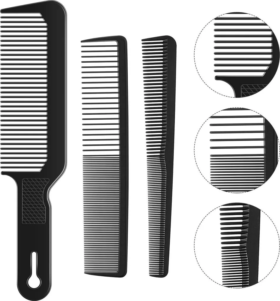 Pettini Professionali Resistenti al Calore per Taglio e Styling - Set 3pz