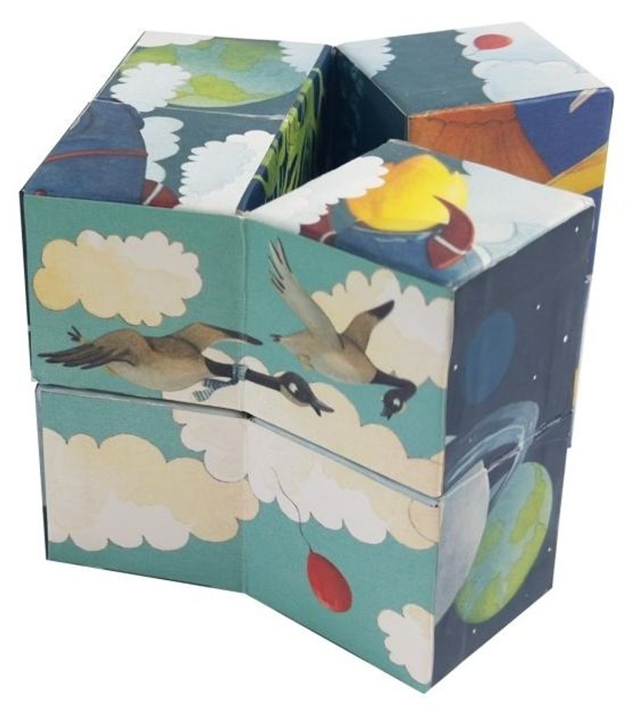 Würfelpuzzle – Abenteuer am Himmel