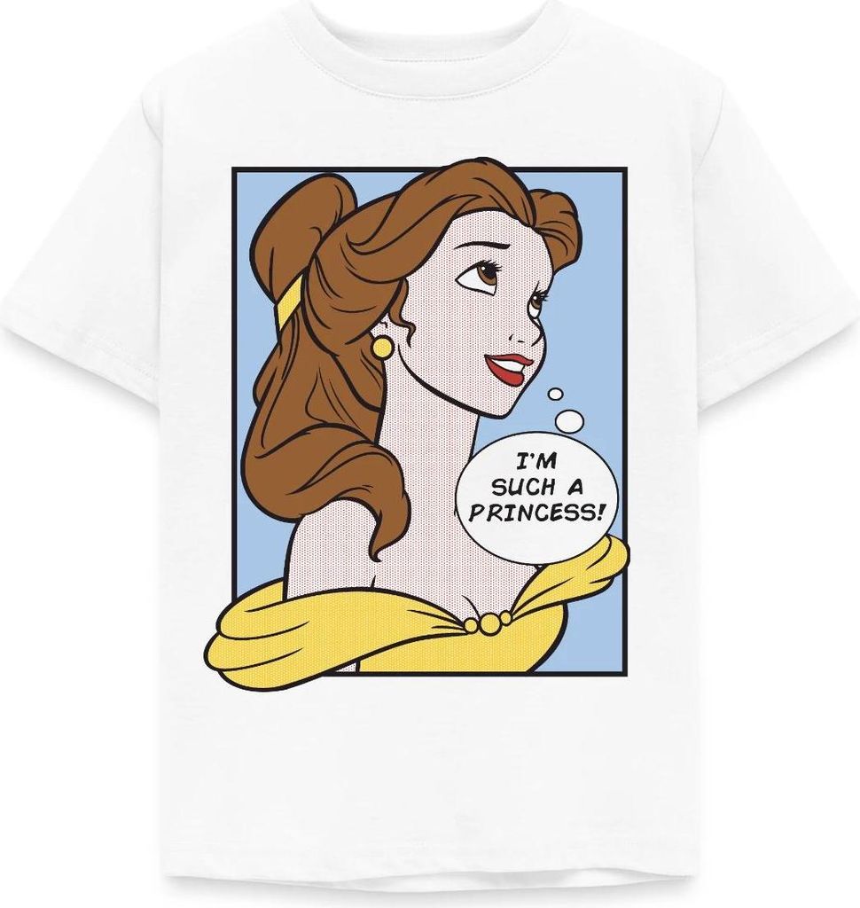 Belle Mit Spruch I'm Such A Princess Kinder T-Shirt, 122/128 (7-8 Jahre), Weiß