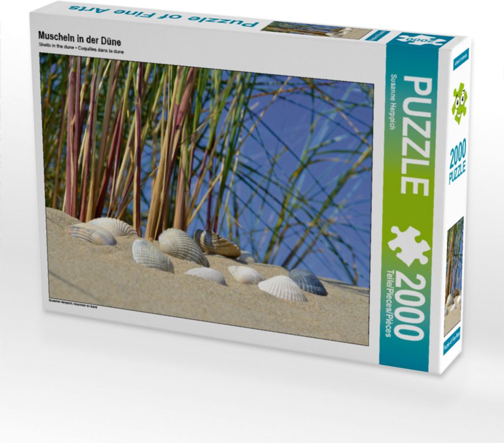 CALVENDO Puzzle Muscheln in der Düne 2000 Teile Puzzle quer | 2000 Teile Lege-Größe 90x67cm Foto-Puzzle für glückliche Stunden