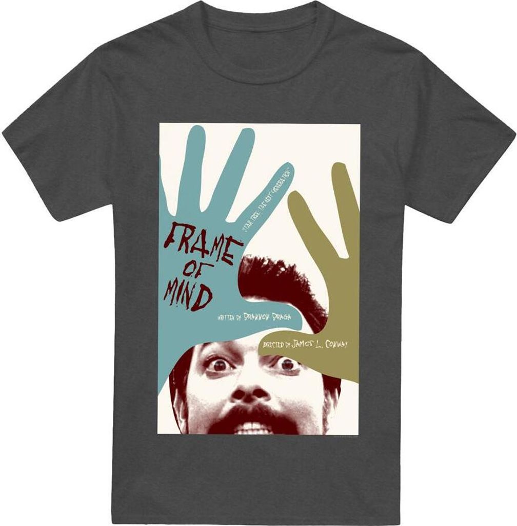 Star Trek - "The Next Generation Season 6 Episode 21" T-Shirt für Herren/Damen Uni TV17925 (3XL) (Holzkohle)