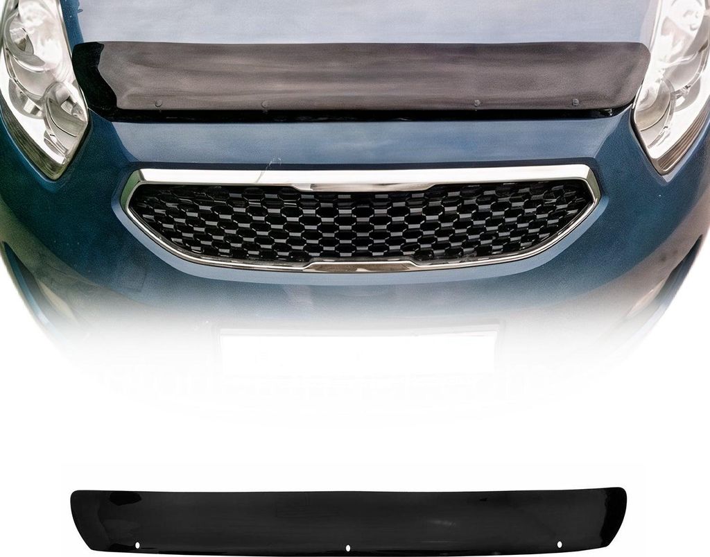 Motorhaube Deflektor Insekten Steinschlagschutz für Kia Venga 2009-2014 Dunkel