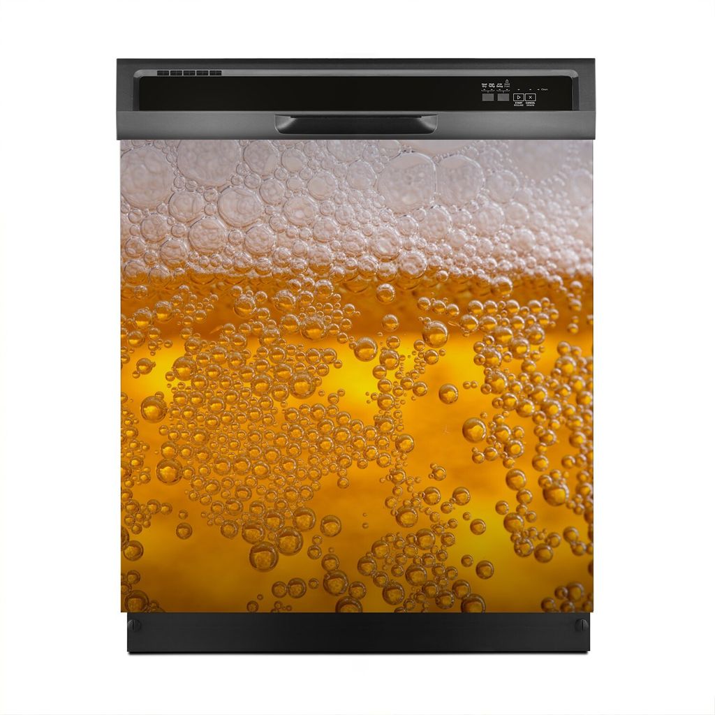 Magnete Dekorative 60x60 cm Küche Magnetmatte Spülmaschine - Bier mit Blase