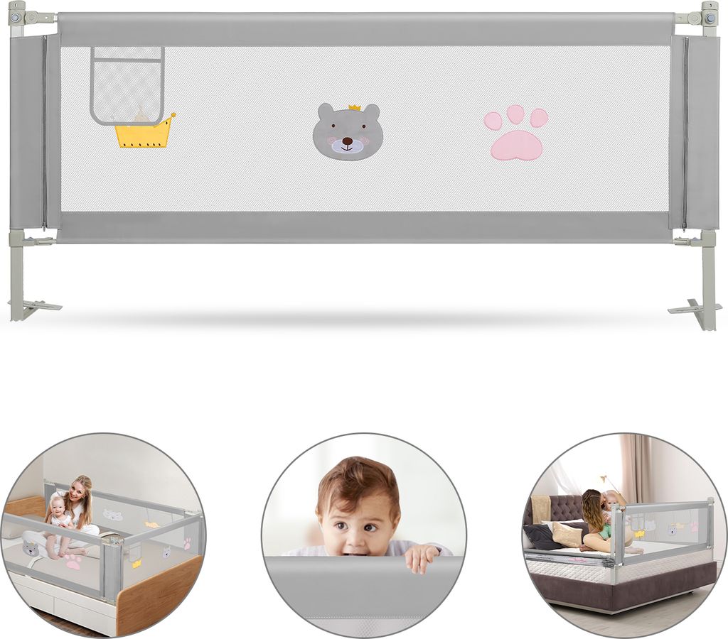 Clanmacy 200cm Barrière de lit Barrière de lit pour enfant Image du produit 