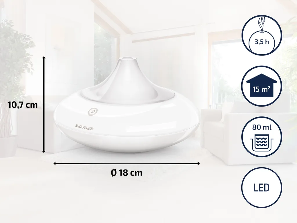 Soehnle Aroma Diffuser 68026 : Diffuseur d'Huiles Essentielles Design - 4