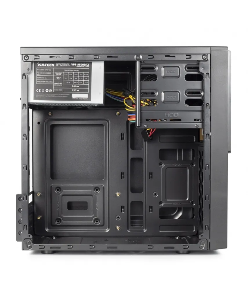 Boîtier PC Micro Tour Vultech VCO-M1699P Noir compact avec alimentation - 4