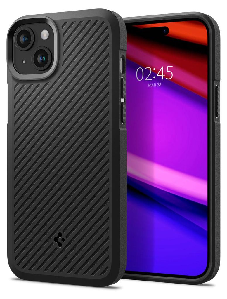 Spigen ACS06479, Cover, Apple, iPhone 15, 15,5 cm (6.12"), Schwarz